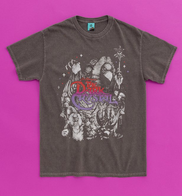 The Dark Crystal Eerie Skeksis Vintage Wash Charcoal T-Shirt