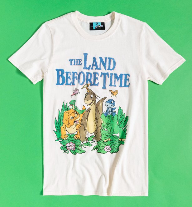 The Land Before Time Scene Ecru T-Shirt The Land Before Time Scene Ecru T-Shirt