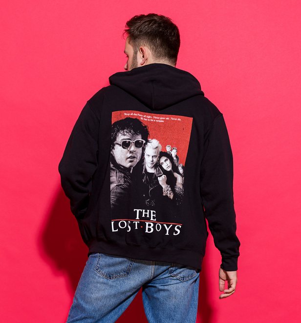 The Lost Boys Movie Poster Black Zip Through Hoodie