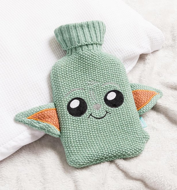 The Mandalorian Grogu Hot Water Bottle from Mad Beauty