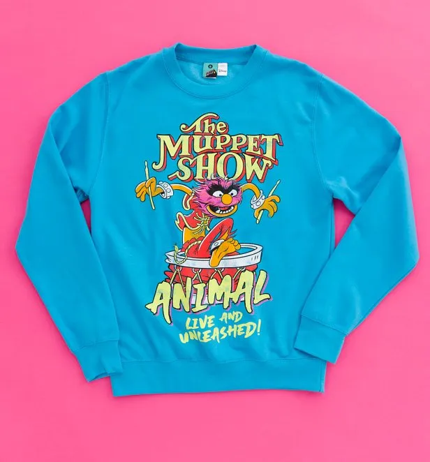 The Muppet Show Animal Live And Unleashed Blue Sweater