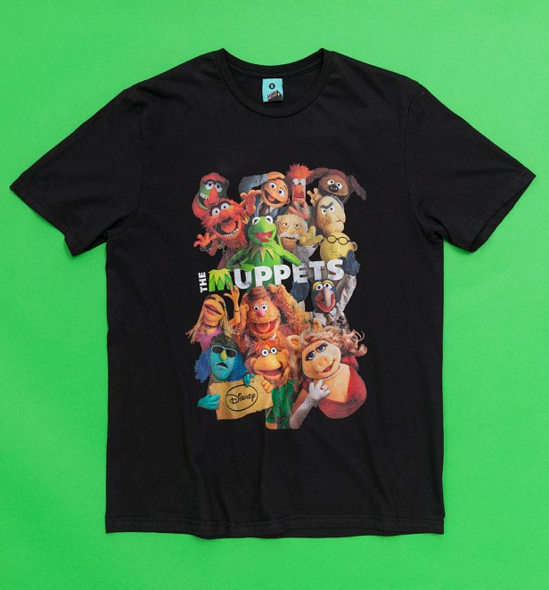 The Muppets Retro Movie Poster Black T-Shirt The Muppets Retro Movie Poster Black T-Shirt