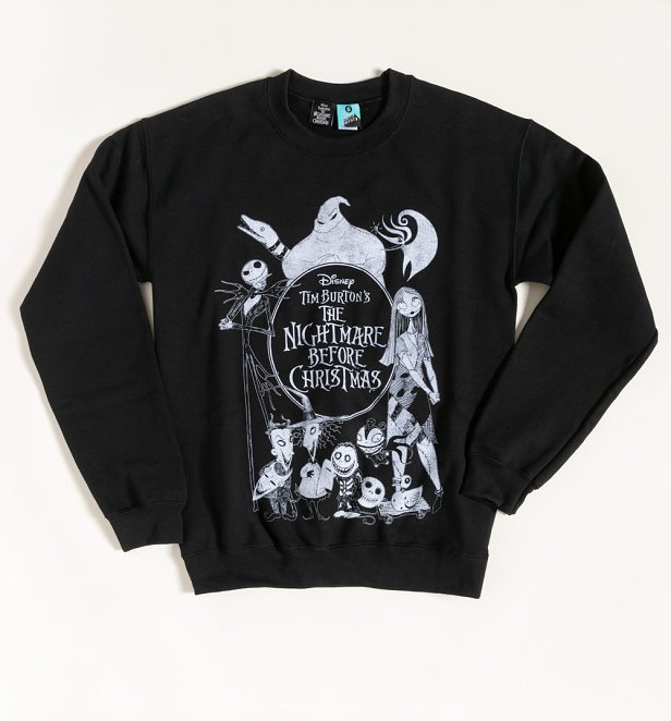 The Nightmare Before Christmas Black Sweater