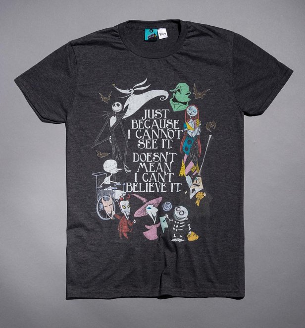 Disney The Nightmare Before Christmas Quote Dark Heather T-Shirt