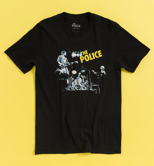 The Police Live Black T-Shirt The Police Live Black T-Shirt