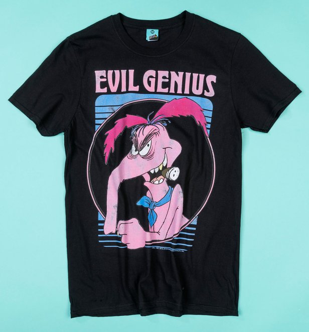 The Raccoons Cyril Sneer Evil Genius Black T-Shirt The Raccoons Cyril Sneer Evil Genius Black T-Shirt