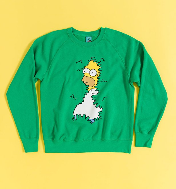 The Simpsons Homer Hedge Green Sweater The Simpsons Homer Hedge Green Sweater