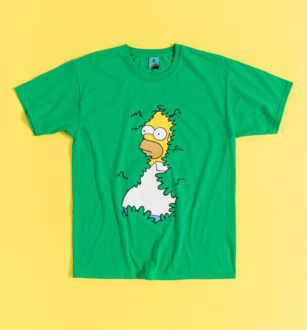 The Simpsons Homer Hedge Green T-Shirt
