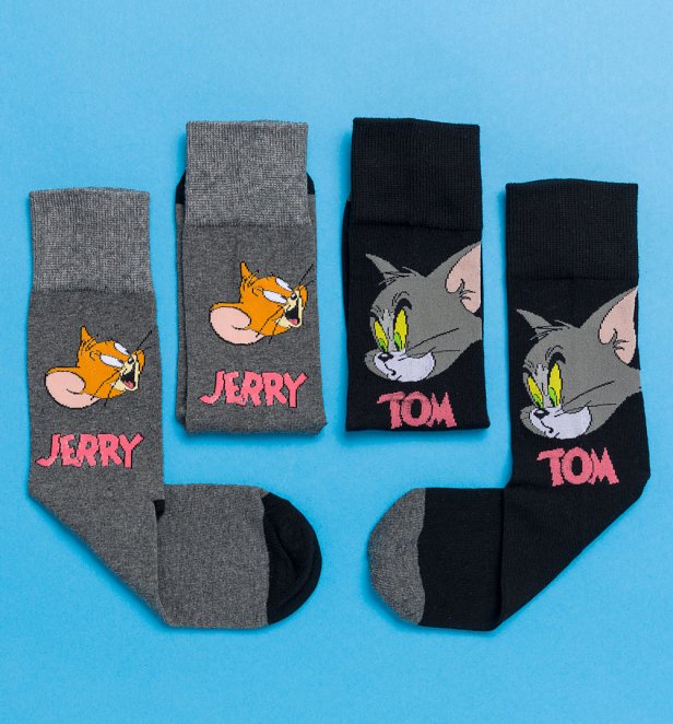 Tom And Jerry 2Pk Socks