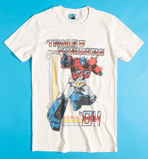 Transformers Optimus Prime Ecru T-Shirt
