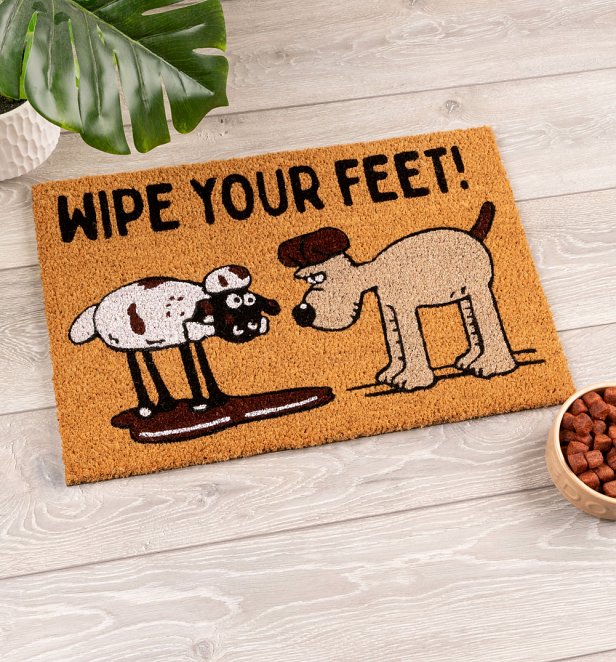 Wallace and Gromit Wipe Your Feet Door Mat