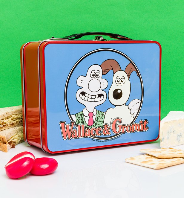 Wallace and Gromit Retro Red Metal Lunch Box