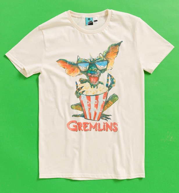 Gremlins Popcorn Time Natural T-Shirt