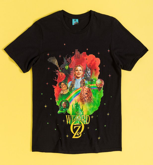 The Wizard Of Oz Retro Black T-Shirt