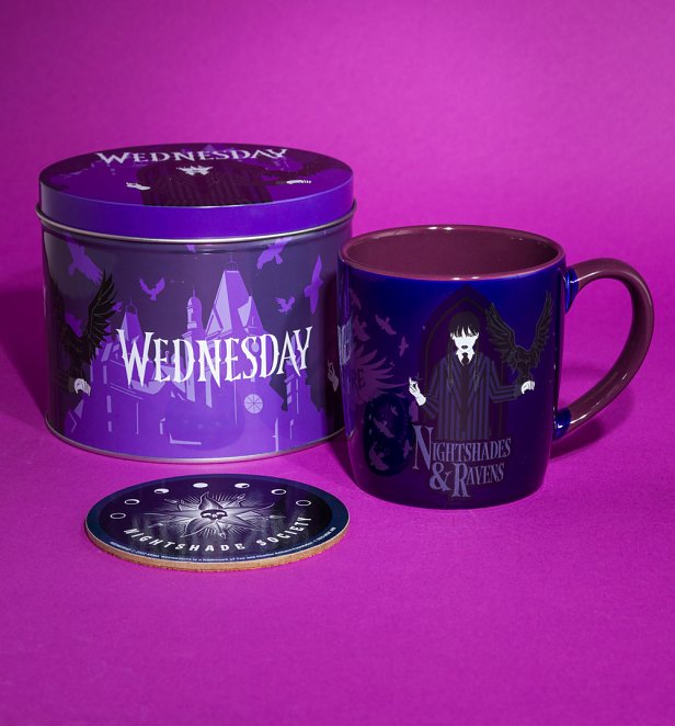 Wednesday Mug and Coaster in a Tin