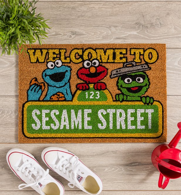 Welcome To Sesame Street Door Mat