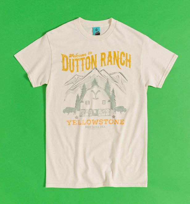 Yellowstone Welcome To Dutton Ranch Natural T-Shirt