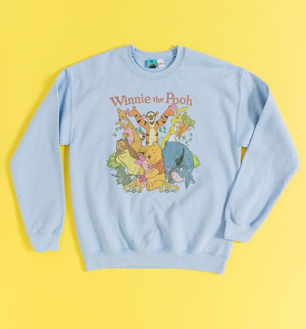 Disney Winnie The Pooh And Friends Blue Sweater