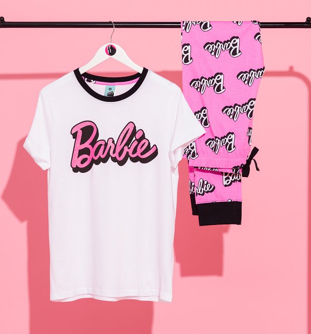 Women's Barbie Glitter Logo Pyjamas