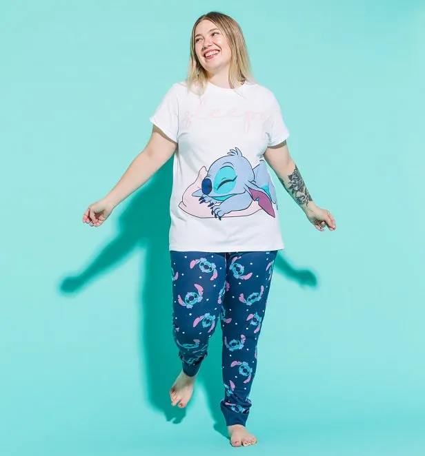 Lilo & Stitch - Rainbow Stitch Sweatpants Women Black