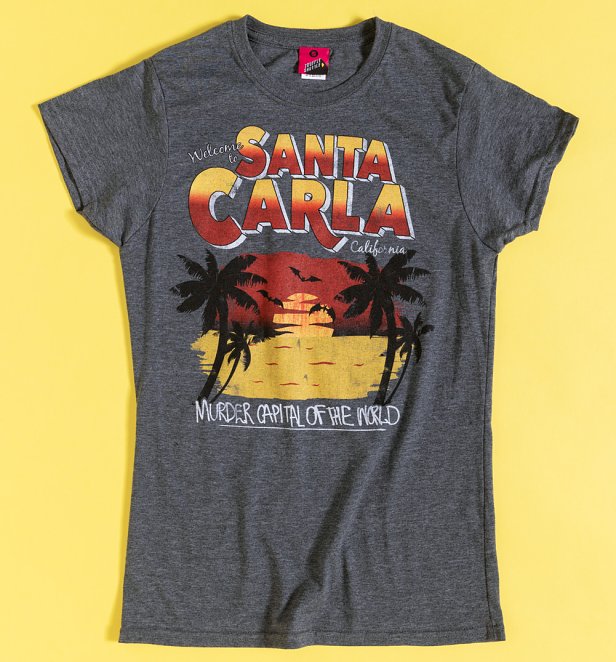 Women's Lost Boys Inspired Welcome to Santa Carla Fitted T-Shirt Women's Lost Boys Inspired Welcome to Santa Carla Fitted T-Shirt