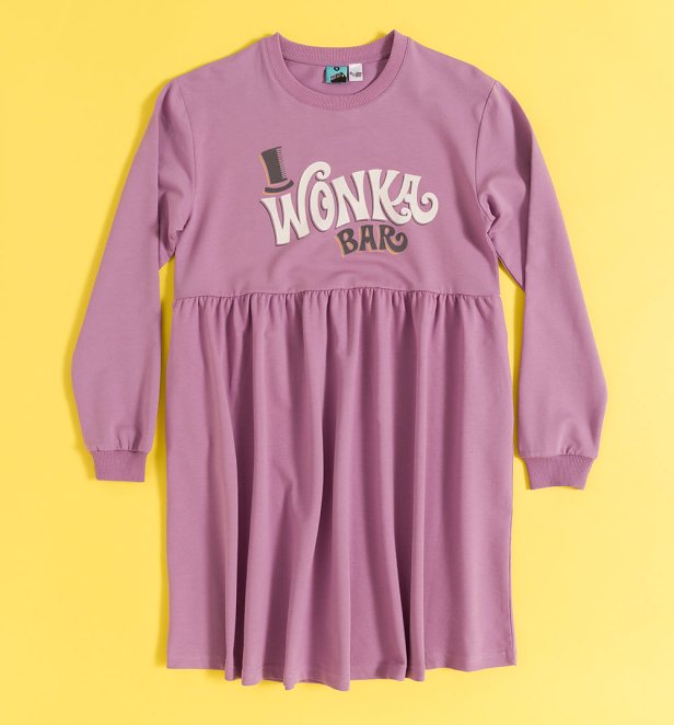 Wonka Chocolate Bar Violet Sweater Smock Dress Wonka Chocolate Bar Violet Sweater Smock Dress